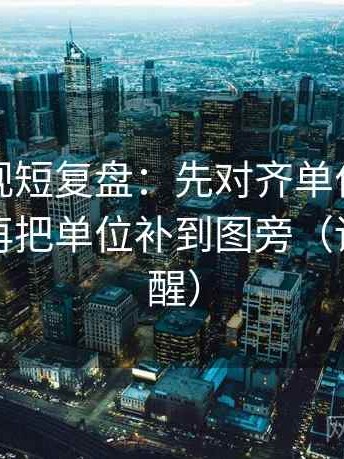 人人影视短复盘：先对齐单位是不是漏标，再把单位补到图旁（读完更清醒）