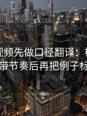 读西瓜视频先做口径翻译：核对配乐是不是带节奏后再把例子标注清楚