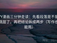 YY漫画三分钟走读：先看段落是不是跳层了，再把结论拆成两步（写作也能用）