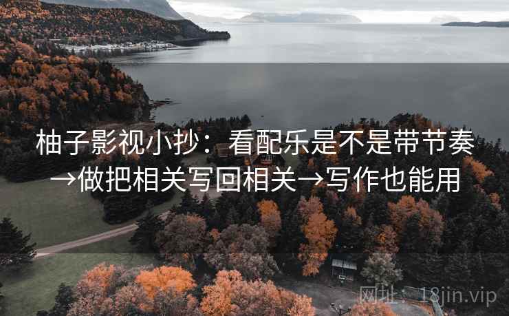 柚子影视小抄：看配乐是不是带节奏→做把相关写回相关→写作也能用